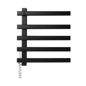 Toallero Eléctrico Atrim Jet 53 x 48 cm Acero Inoxidable Negro Mate