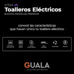 Toallero Eléctrico Atrim Singular 45 x 49 cm Acero Inoxidable Negro Mate