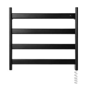 Toallero Eléctrico Atrim Singular 45 x 49 cm Acero Inoxidable Negro Mate