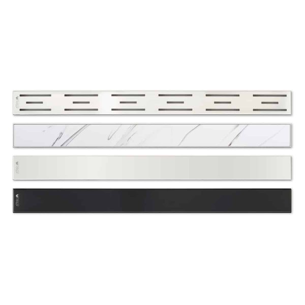 Desagüe Lineal Atrim Aqua Negro 60 cm Acero Inoxidable Mate