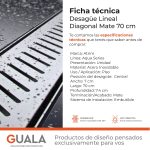 Desagüe Lineal Atrim Aqua Diagonal 70 cm Acero Inoxidable Mate