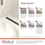 Desagüe Lineal Atrim Aqua Negro 70 cm Acero Inoxidable Mate