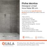 Desagüe Lineal Atrim Aqua Inca 90 cm Acero Inoxidable Mate