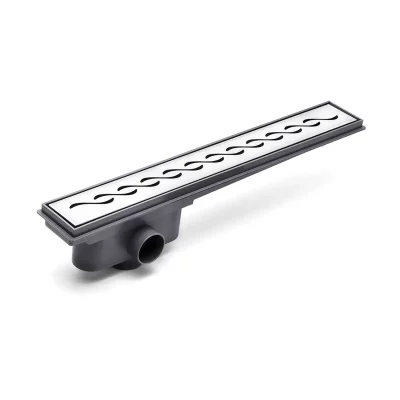Desagüe Lineal Atrim Rio Wave 45 cm ABS y Acero Inoxidable Sin Acople Polipropileno