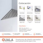 Desagüe Triangular Atrim Aqua Inca 25 cm Acero Inoxidable