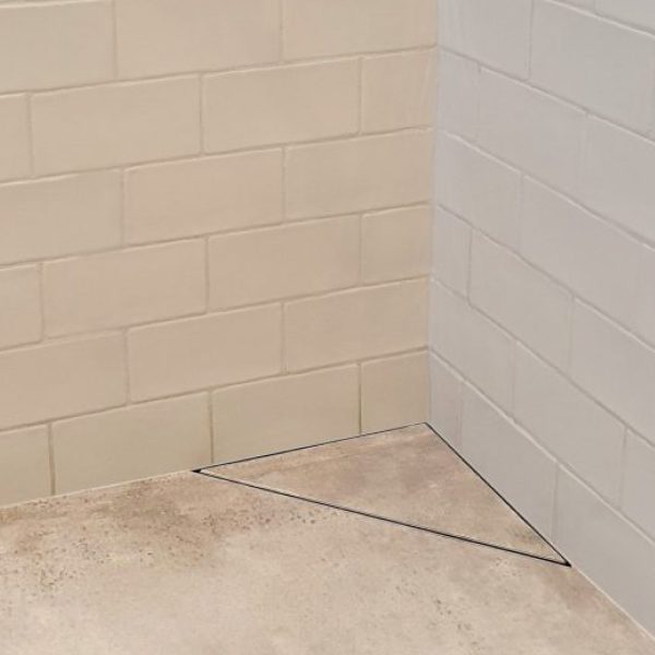 Desagüe Triangular Atrim Aqua Ceramic 25 cm Acero Inoxidable