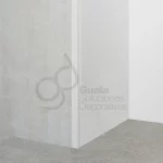 Guardacanto Quadra Stone Collection Atrim 10x10 mm Aluminio Tiza Mate