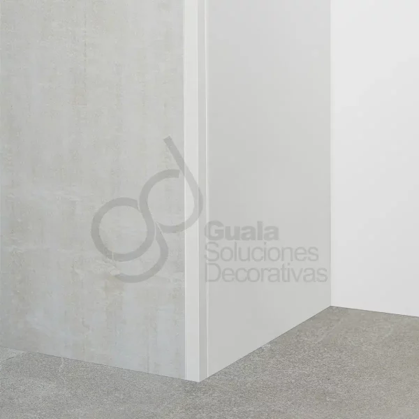 Guardacanto Quadra Stone Collection Atrim 10x10 mm Aluminio Tiza Mate