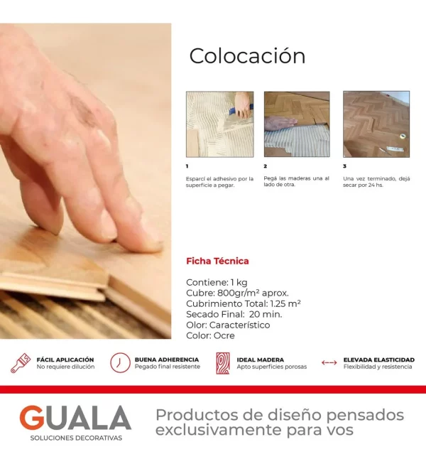 Adhesivo Vinílico para Parquet Kekol Pote 1 kg