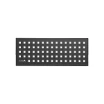 Estante Rectangular Cuadrado Atrim Aplicable Negro Mate 30 cm Acero inoxidable