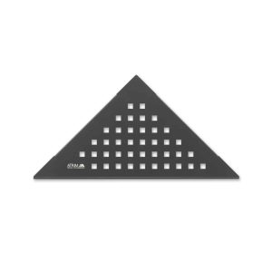 Estante Esquinero Triangular Cuadrado Atrim Aplicable Negro Mate 23 cm Acero inoxidable 32.8 cm