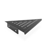 Estante Esquinero Triangular Cuadrado Atrim Aplicable Negro Mate 23 cm