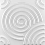 Placas 3D PVC Frigg 50x50 cm PVC Blanco