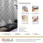 Placas 3D PVC Frigg 50x50 cm PVC Blanco