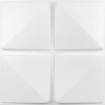 Placas 3D PVC Frigg 50x50 cm PVC Blanco