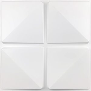 Placas 3D PVC Frigg 50x50 cm PVC Blanco