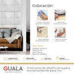 Placas 3D PVC Frigg 50x50 cm PVC Blanco