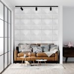 Placas 3D PVC Frigg 50x50 cm PVC Blanco