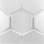 Placas 3D PVC Frigg 50x50 cm PVC Blanco