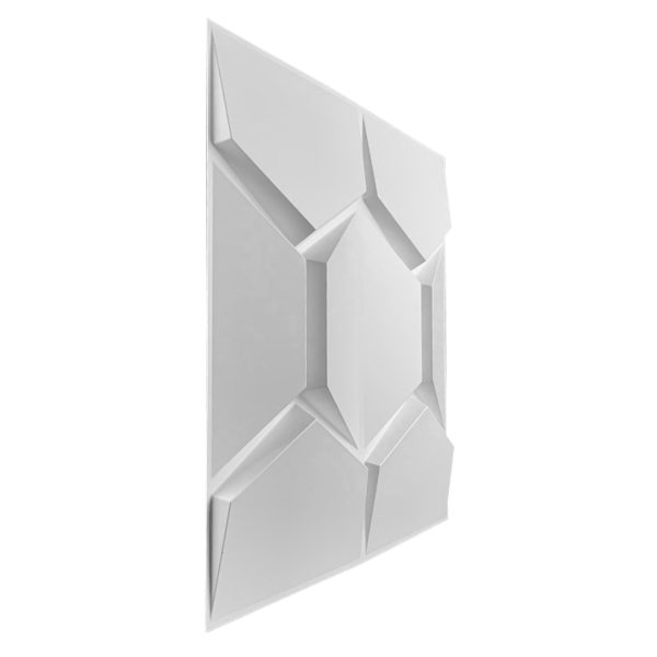 Placas 3D PVC Frigg 50x50 cm PVC Blanco