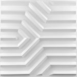 Placas 3D PVC Frigg 50x50 cm PVC Blanco