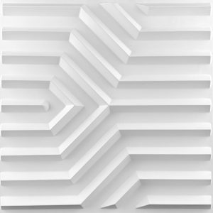 Placas 3D PVC Frigg 50x50 cm PVC Blanco