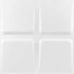 Placas 3D PVC Frigg 50x50 cm PVC Blanco