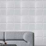 Placas 3D PVC Frigg 50x50 cm PVC Blanco