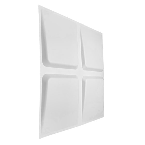 Placas 3D PVC Frigg 50x50 cm PVC Blanco