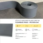 Zócalo Sanitario Plano Gris CleanBase Frigg 10 cm 5m