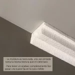 Moldura Decorativa 50x65 mm EPS Blanco Tira 2 m