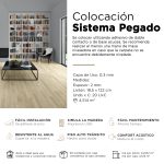 Piso Vinílico Kflooring Roble Claro GluQuant 2.3 mm LVT Tránsito Comercial Pegable 4.51m²