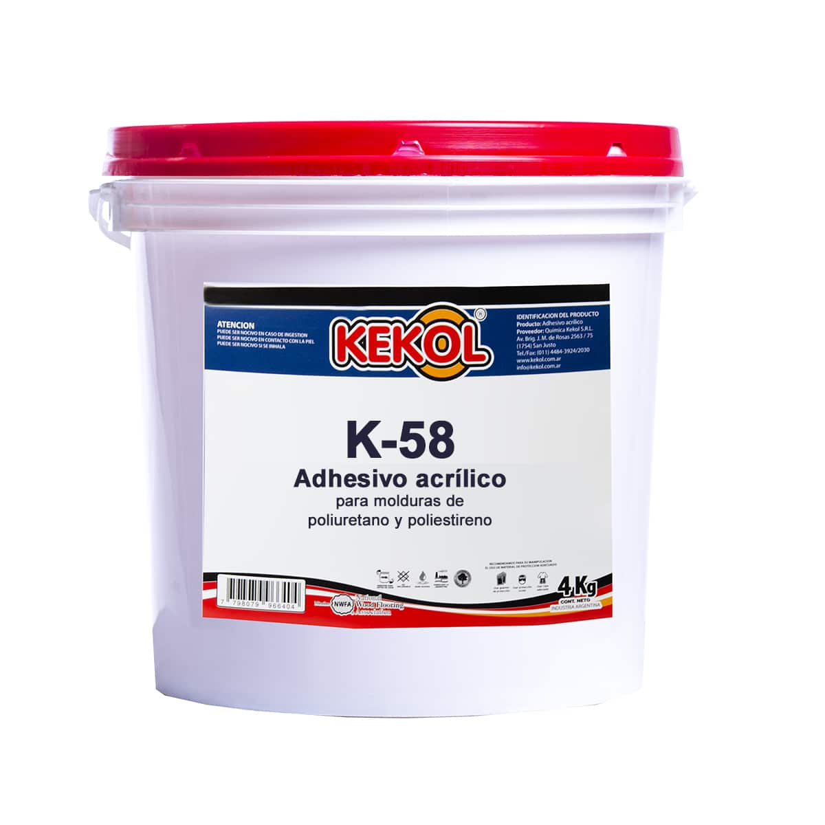 K58-4-01.jpg Adhesivo para Molduras Kekol Balde 4 kg
