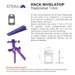 Kit de Nivelación Nivelatop Atrim Pinza, Cuña y Clip 1mm