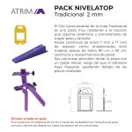 Kit de Nivelación Nivelatop Atrim Pinza, Cuña y Clip 2mm
