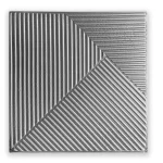 Placa 3D Autoadhesiva Patron II Grey Platinum 50x50 cm Revestimiento Lifewall Pack x5