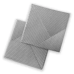 Placa 3D Autoadhesiva Patron II Grey Platinum 50x50 cm Revestimiento Lifewall Pack x5