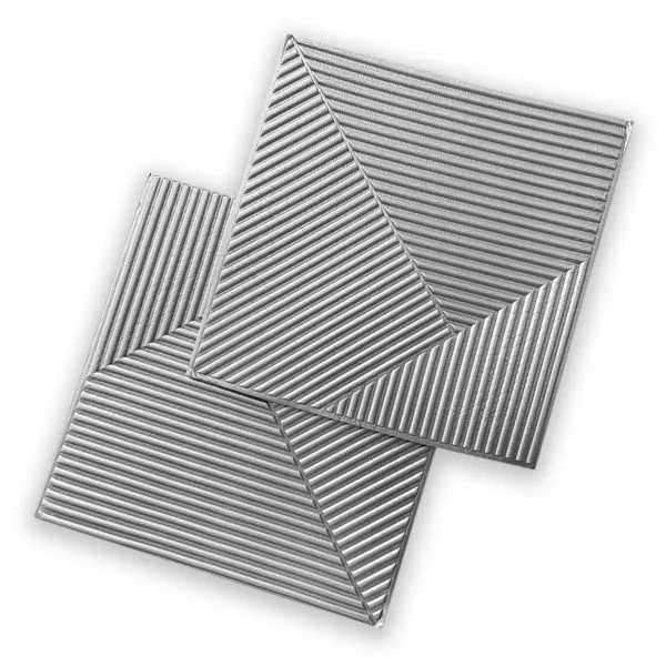 Placa 3D Autoadhesiva Patron II Grey Platinum 50x50 cm Revestimiento Lifewall Pack x5