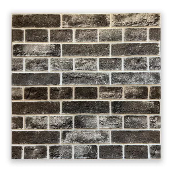 Placa 3D Autoadhesiva Classical Brick Plomo Revestimiento Lifewall 70x70 cm Pack x10