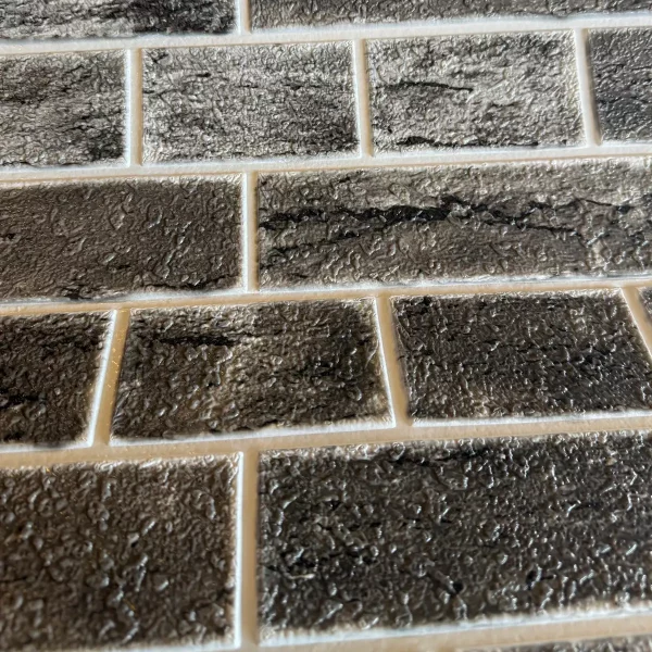 Placa 3D Autoadhesiva Classical Brick Plomo Revestimiento Lifewall 70x70 cm Pack x10