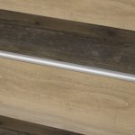 Nariz de Escalón para Piso Vinílico Aluminio Anodizado Plata Tira 2 m
