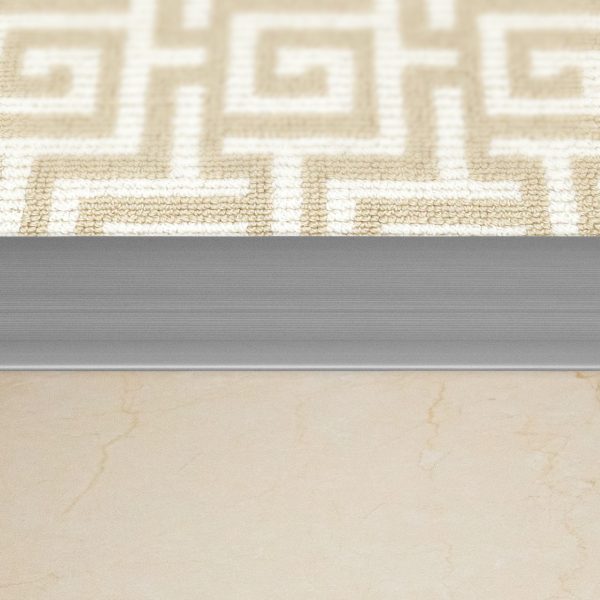 Plana Grande 36.4 mm Aluminio Anodizado Plata Tira 2.85 m