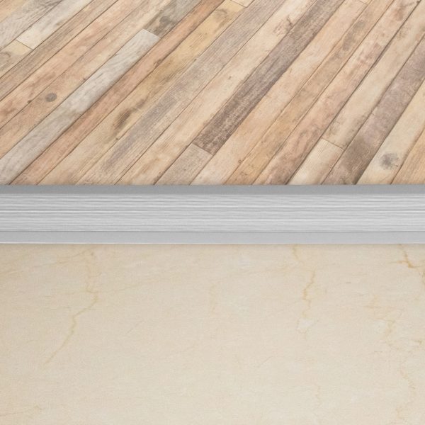 Plana para Piso Vinílico 59.3 mm Aluminio Anodizado Bronce Tira 2 m