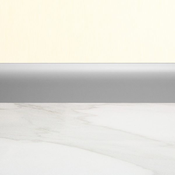 Zócalo Decorativo 50 mm Aluminio Anodizado Plata Tira 2 m