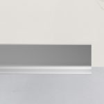 Zócalo Sanitario Recto 60mm Aluminio Anodizado Champagne