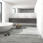 Piso Vinílico Kflooring Gris GluQuant 2.3 mm LVT Tránsito Comercial Pegable 4.51m²