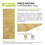 Piso Vinílico en Rollo PVC Simil Madera Pino Transito Residencial Moderado 1m²