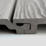 Revestimiento Wall Panel Siding WPC Gris Mate Tira 2.9m