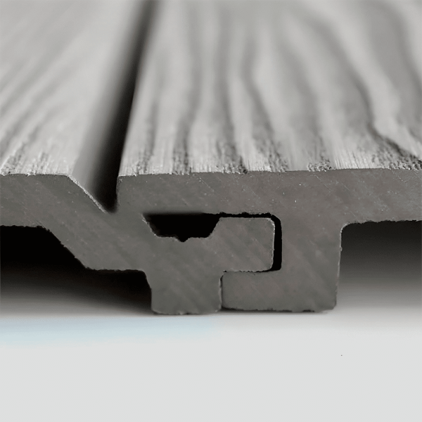 Revestimiento Wall Panel Siding WPC Gris Mate Tira 2.9m