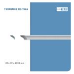 Moldura Decorativa 35x35 mm EPS Blanco Tira 2 m
